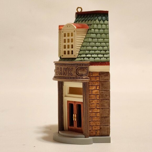 HALLMARK Keepsake Corner Bank Nostalgic Houses and Shops Ornament - Picture 9 of 11
